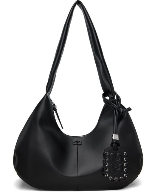 Ganni ブラック ミディアム バッグ Black