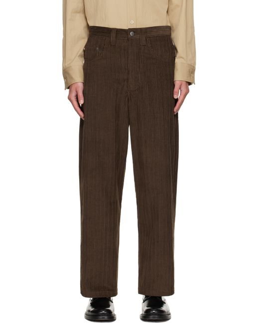 Pantalon Brun En Velours Côtelé À Poches colbo pour homme en coloris Brown