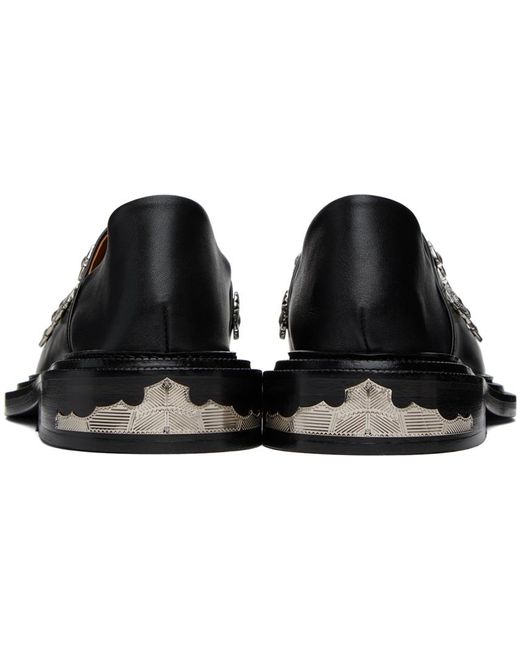 Toga Black Ssense Exclusive Decorated Loafers