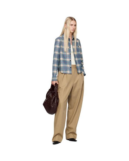 Bottega Veneta Natural Tan Tapered Trousers
