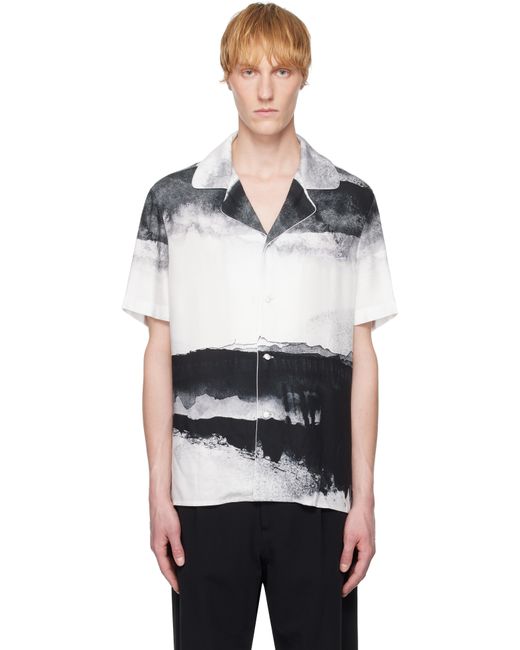 Balmain Black Pyjama Moon Print Shirt for men