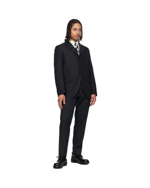 Comme des Garçons Black Silk Polka Dots Tie for men
