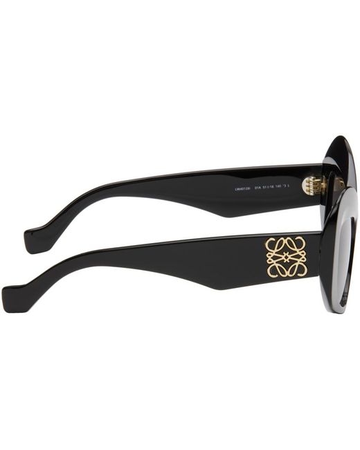 Loewe Black Sculptural Sunglasses