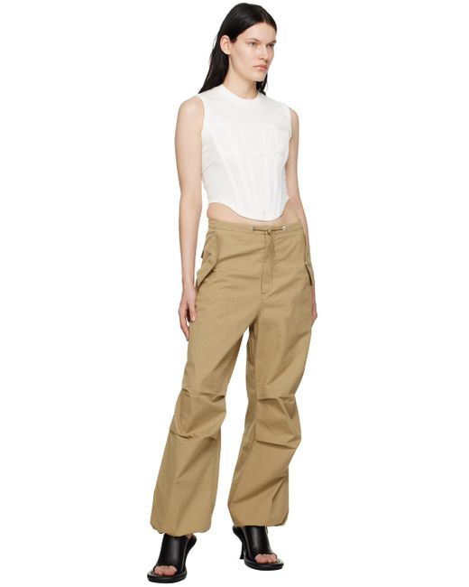 Dion Lee Natural toggle Parachute Trousers