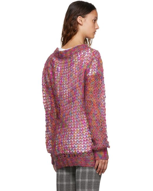 Anna Sui Red Boatneck Sweater
