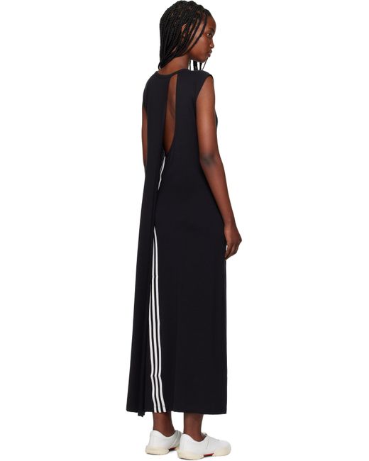 Myah Open Back Midi Dress Black