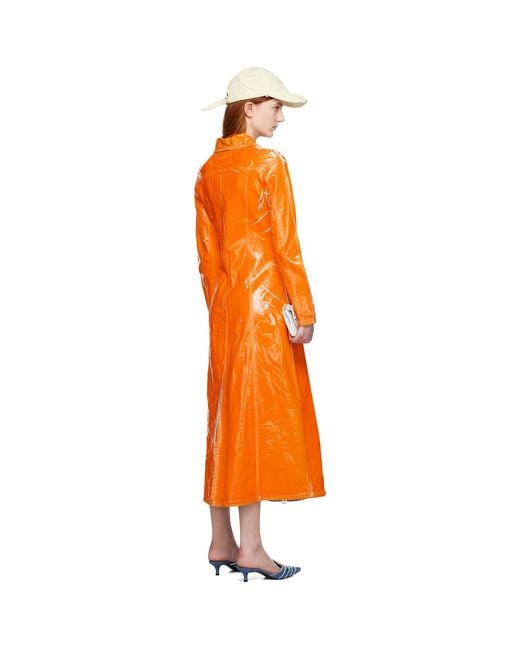 DIESEL Orange De-luis-fsc Denim Maxi Dress
