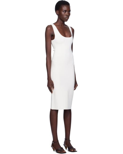 Robe Débardeur Midi Courte Blanche Totême  en coloris Black