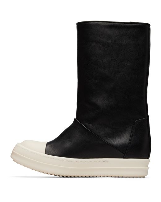 Rick Owens Black Tower Sneakwader Boots