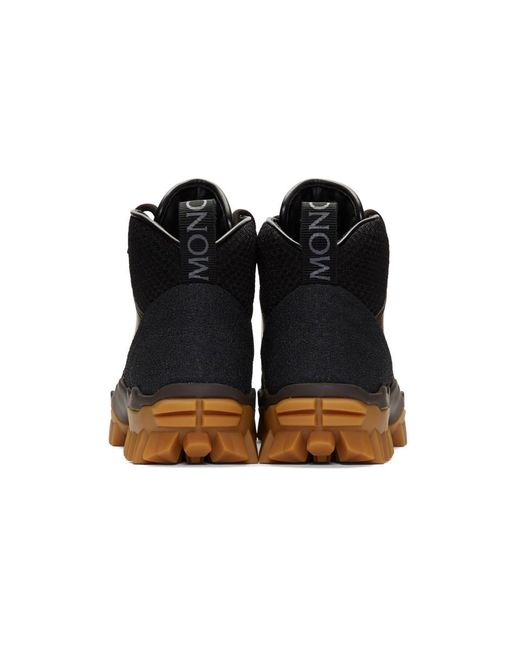 Moncler Leather Black And Brown Hektor Boots for Men - Lyst