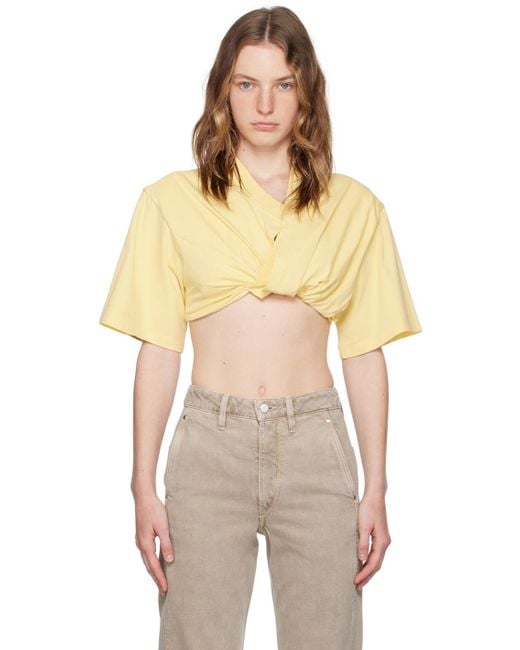 Jacquemus La Casaコレクション Le T-shirt Bahia Court トップス Natural