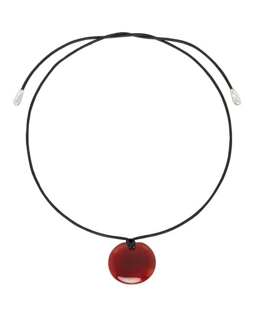 Sophie Buhai Brown Medium Full Moon Pendant Necklace