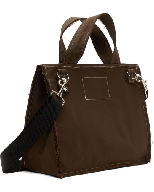 バッグ CAMIEL FORTGENS - Canvas Bumbag Camiel Fortgens Envelope Shopper Bag in Brown for Men | Lyst