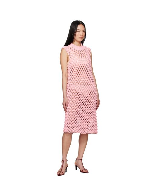 Jil Sander Multicolor Sleeveless Crewneck Midi Dress