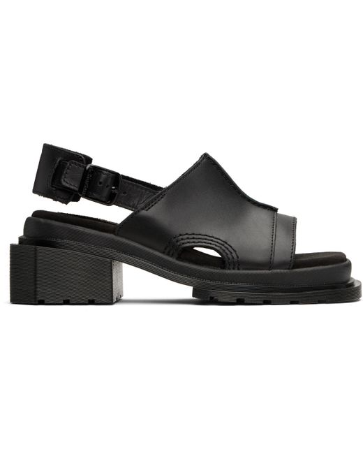 Dr. Martens Black Maybole Open Toe Mules