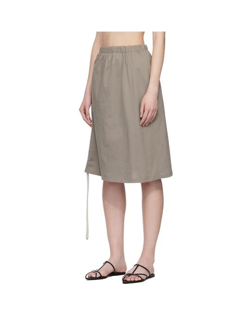 Renaissance Renaissance Multicolor Khaki Samantha Reversible Midi Skirt
