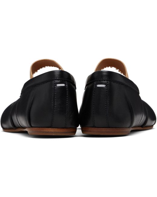 Ballerines Noires À Bride Élastique Et À Bout Tabi Maison Margiela en coloris Black