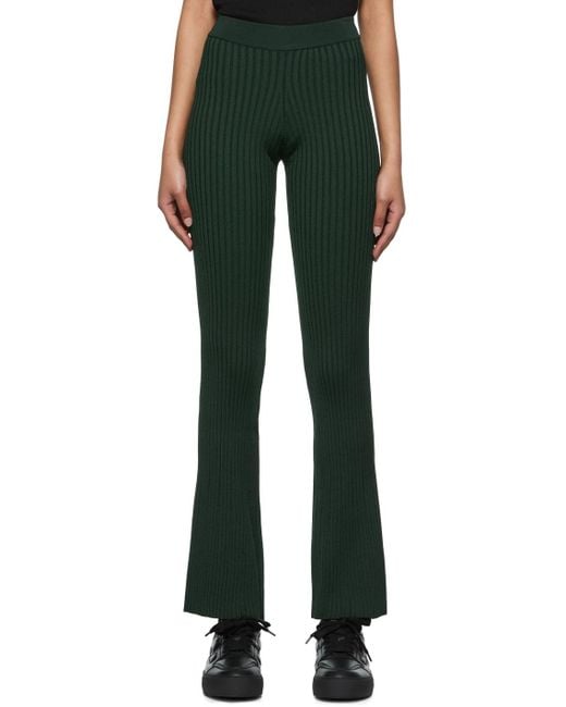 AMI Black Viscose Lounge Pants