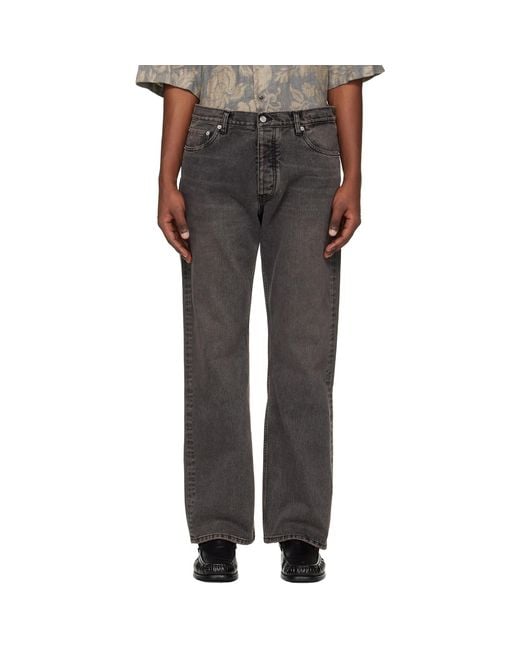 Hope Black Relaxed Bootcut Jeans for men
