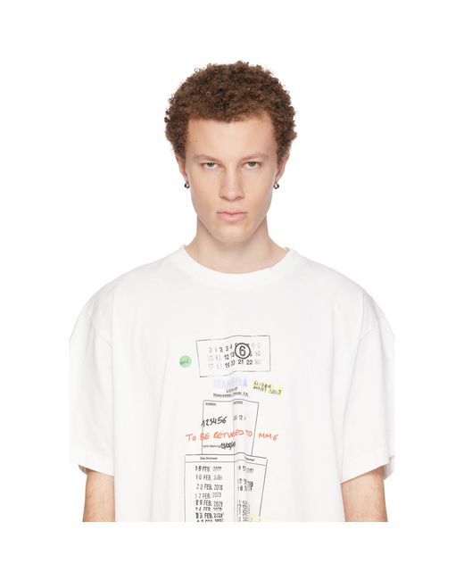 MM6 by Maison Margiela Black Numeric Minimal Signature Hoop Earrings for men