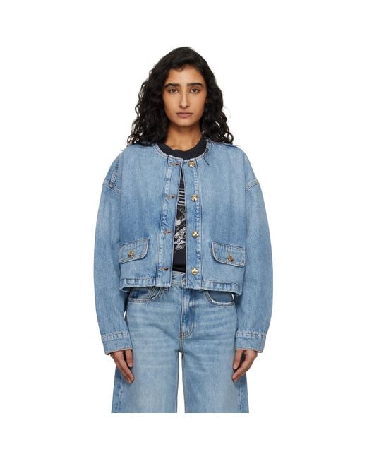 Anine Bing Blue Blanche Jacket