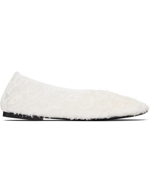 Proenza Schouler Black Glove Lace Ballerina Flats