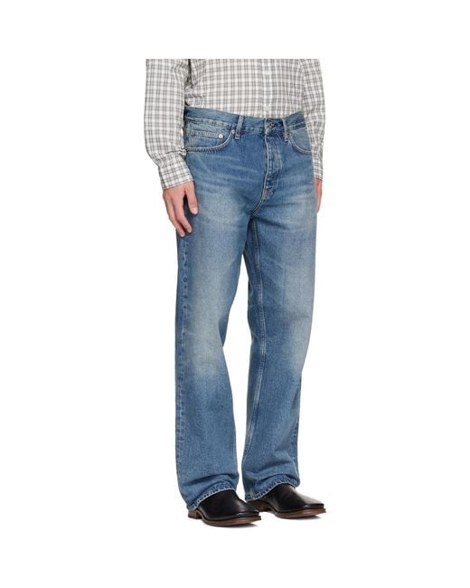 sunflower Blue Loose Jeans for men