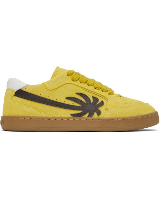 Baskets Palm 1 Jaune Et Brun En Suède Palm Angels en coloris Black