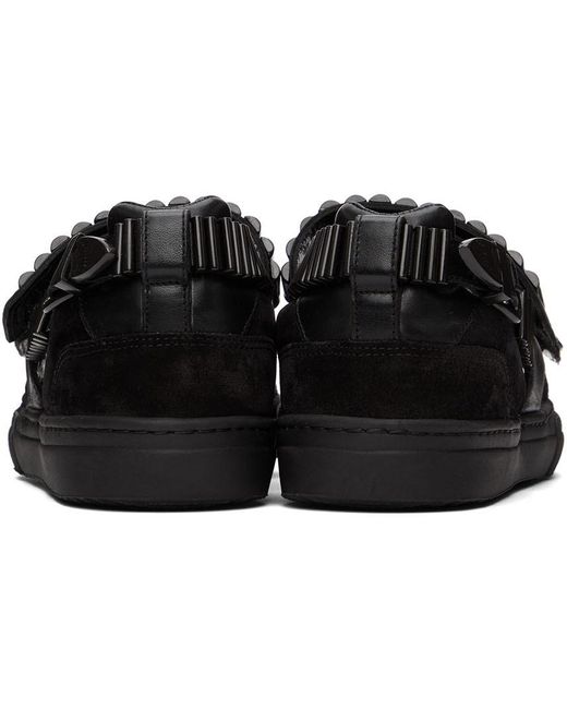 Toga Black Ssense Exclusive Buckles Flat Sandals