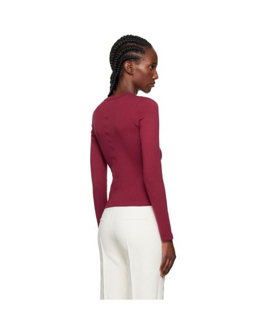 Flore Flore Red Burgundy Max T-Shirt