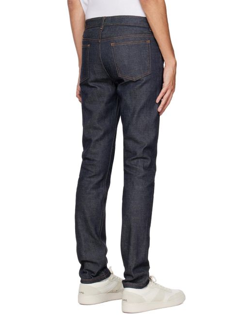 A.P.C. Blue Indigo Petit New Standard Selvedge Jeans for men