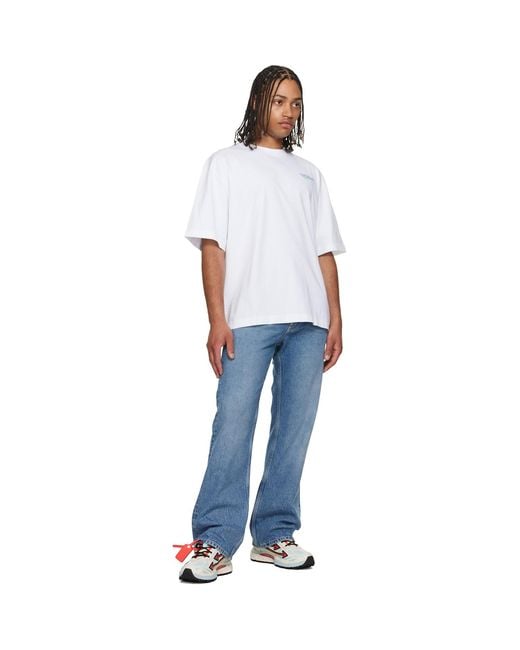 Off-White c/o Virgil Abloh White Moon Arrow S/S Skate T-Shirt for men