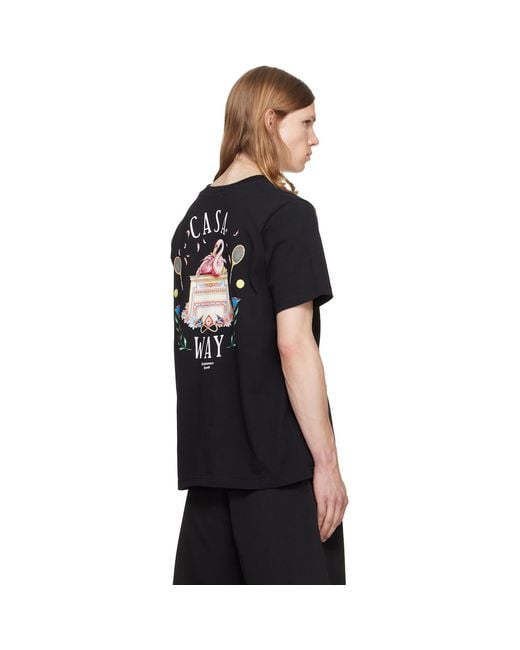 Casablanca Black Classic T-Shirt for men