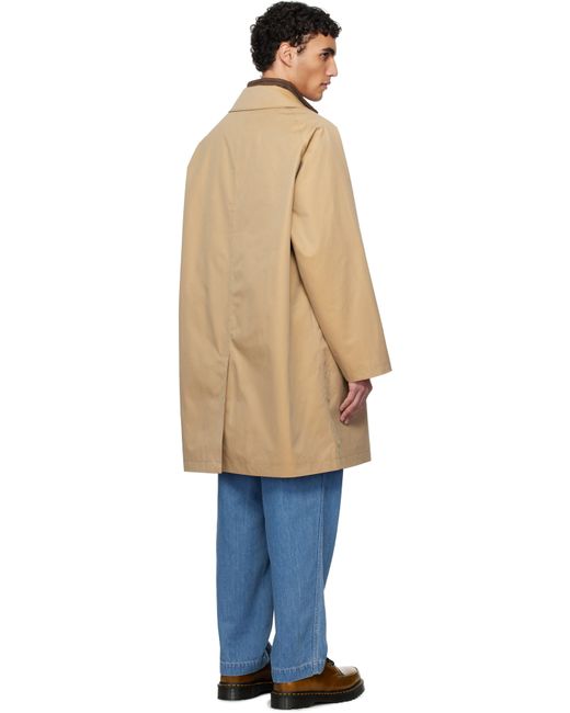 メンズ Nanamica ベージュ 2L Gore-Tex コットン ダブルコート Blue