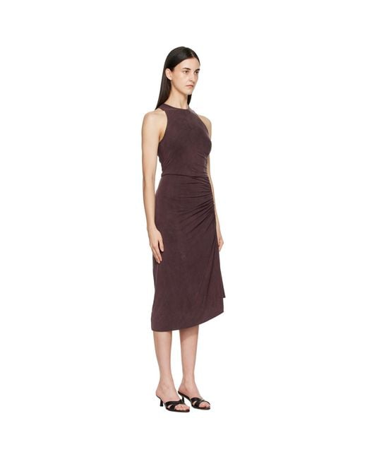 Agolde Red Anya Midi Dress