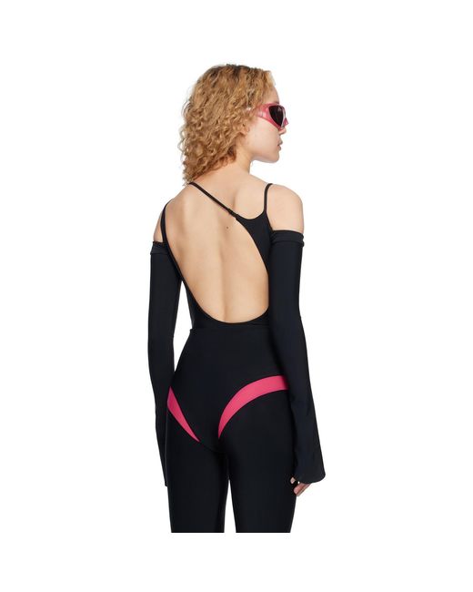 Columbia Black Side Slash Bodysuit