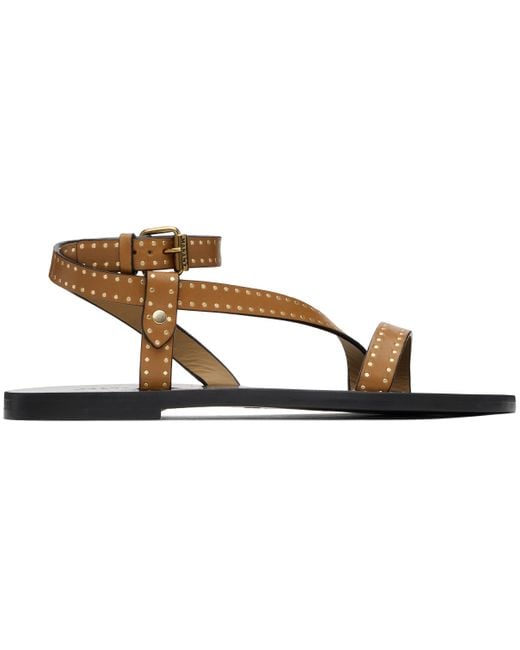 サンダル・ミュール Isabel Marant Camel leather Jopee sandals Jopee leather sandals in brown - Isabel Marant | Mytheresa