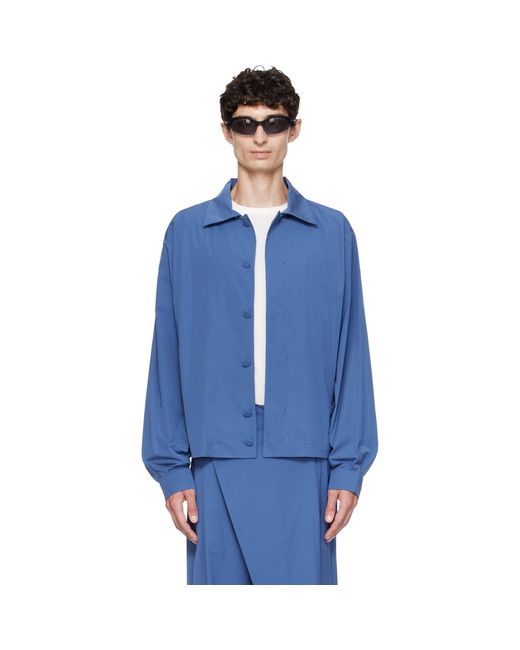 Kiko Kostadinov Blue Kippel Light Jacket for men