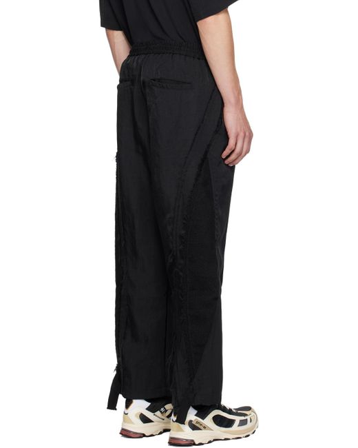 Song For The Mute Black Teardrop Track Pants for men