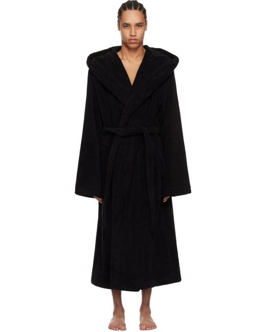 メンズ Rick Owens ブラック Beach バスローブ Black