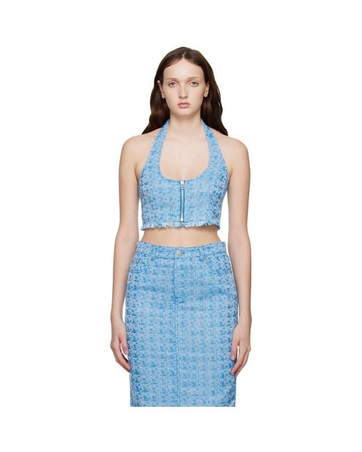 Staud Blue Becca Top