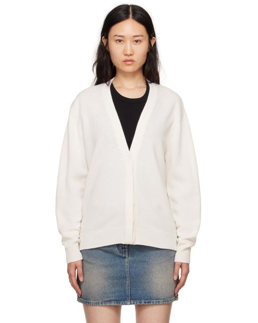 Cardigan blanc à logo 4g Givenchy en coloris White