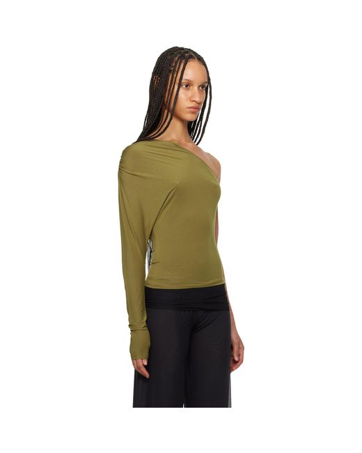 Miaou Black Green Katia Long Sleeve T-shirt