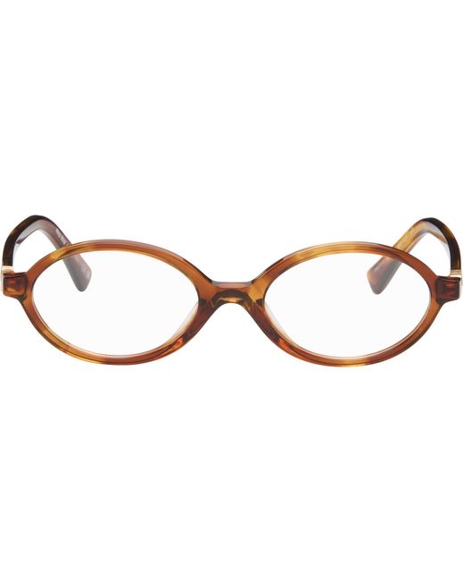 Miu Miu Black 'Breaking The Rules' Oval Glasses