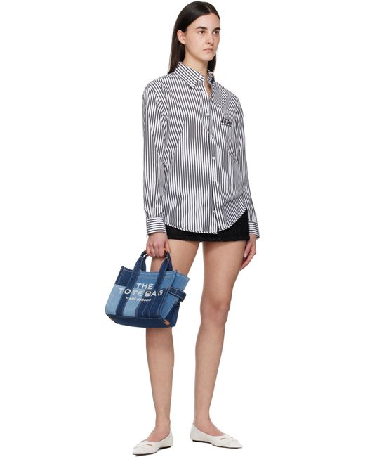 Marc Jacobs ブルー 'The Denim Small' トートバッグ Blue