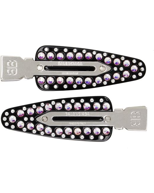 Balenciaga Black Two-Pack Salon Bb Hair Clips