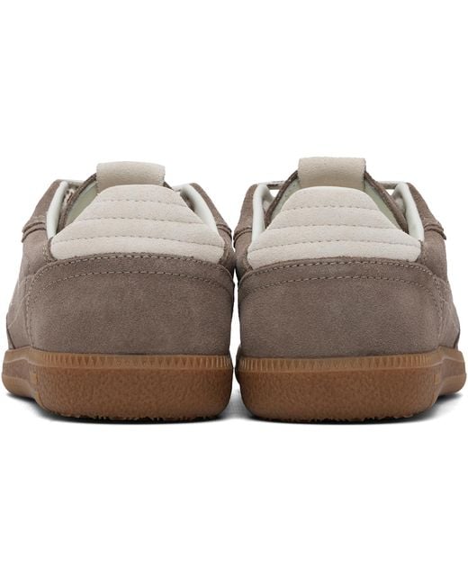 Alohas Brown Taupe Tb.490 Rife Suede Leather Sneakers