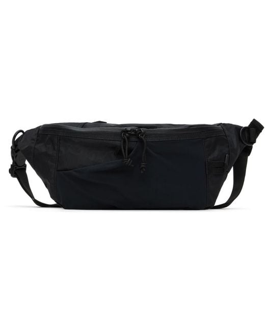 Snow Peak Black X-Pac Nylon Waist Bag for men