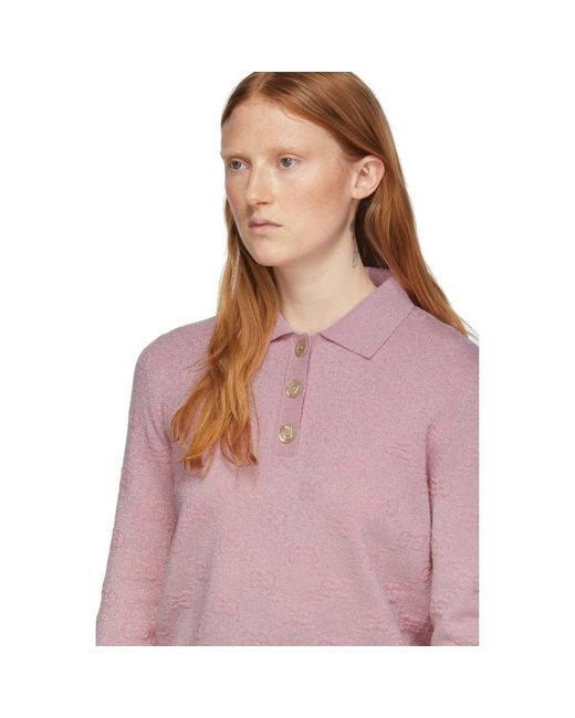 pink gucci polo