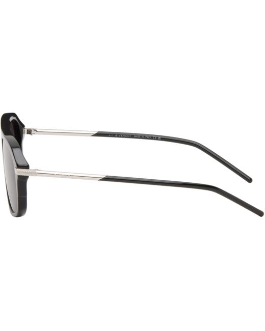 Givenchy Black Gv One Aviator Sunglasses for men